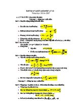 Đề cương ôn thi học kì I Vật lí lớp 10 - Năm học 2016-2017